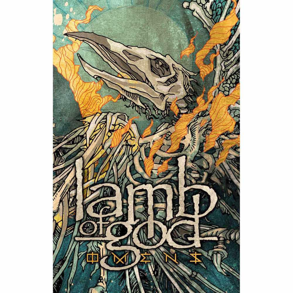 Lamb Of God - Omens Textile Poster - Multicolours